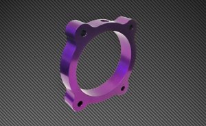 Hyundai Genesis Throttle Body Spacer - Torque Solution - Purple - `13-`27